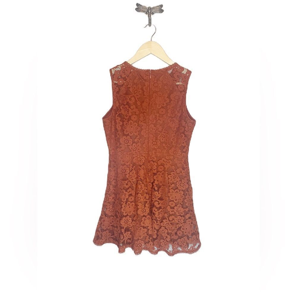 Blu Pepper Rust Colored Lace Fitted And Flare Dre… - image 6